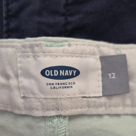Old Navy Women's Chino shorts - Navy, Peach, White, Light Blue - Picture 2 of 5